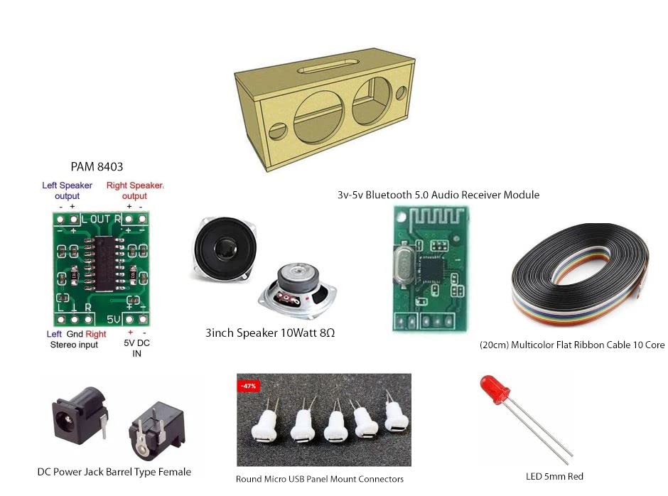 Audio Boom-Box Making Kit Educational Electronic Hobby Kit 1
