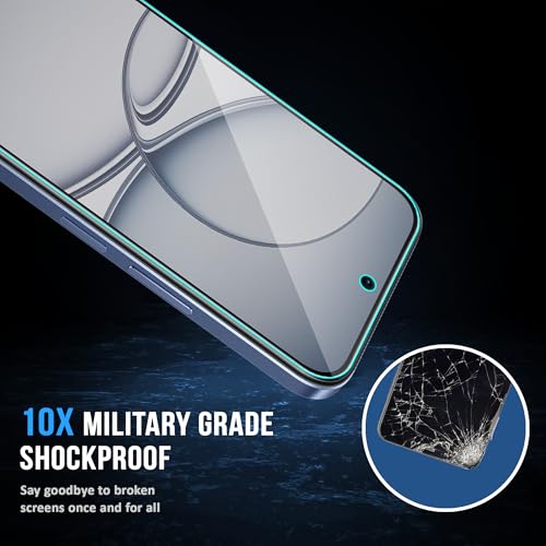 Image of FIRST MART Military-Grade Matte Tempered Glass for Realme 15x, Narzo 90x,Realme C85 and P4 Lite - 9H Screen Protector, Anti-Glare Protection, Scratch-Resistant, Bubble-Free (1 Pack)
