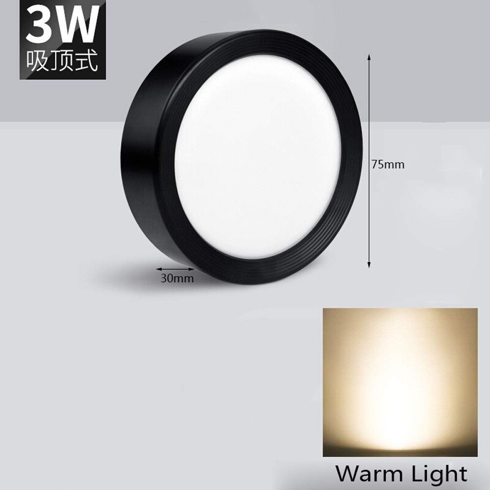 Foco LED Empotrado ultradelgado para Montaje en Superficie, Creativo, Redondo, pequeño, con Panel de Rejilla Fina de Aluminio Negro, luz de Techo, iluminación empotrada, Tienda de Ropa, Centro comerc