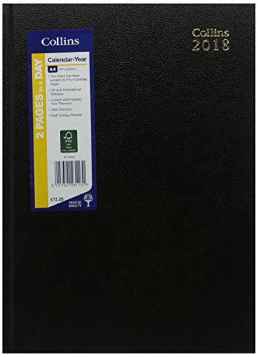 Télécharger Collins Desk 2018 deux pages par jour Agenda – Noir PDF Ebook En Ligne