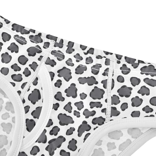 Gray and White Leopard Print Boys' Underwear 100% Cotton Boys' Briefs Soft Toddler Underwear4