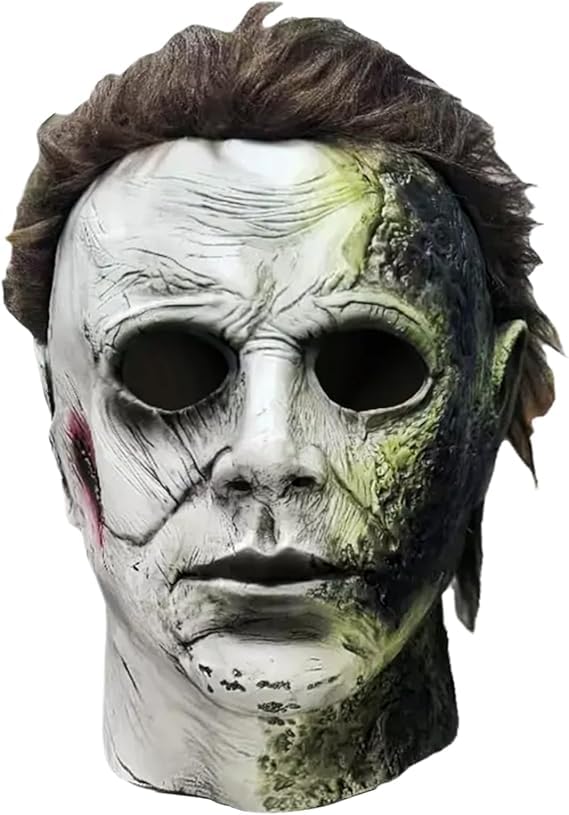 Fartoni Máscara de terror Halloween – disfarce realista filme de terror para festas, cosplay e máscaras.
