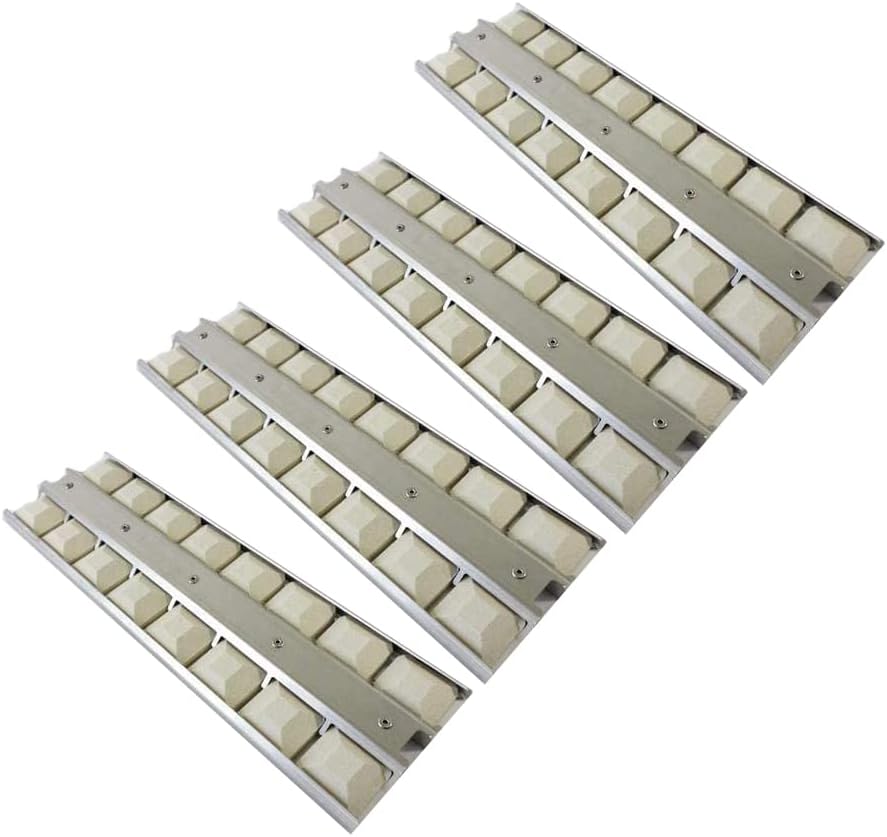 Shengyongh SS032370 (paquete de 4) Bandeja de briquetas de 18 pulgadas para Viking VGBQ33002RENS, VGBQ33603RESS, VGBQ53024, VGBQ53624, VGBQ55424,