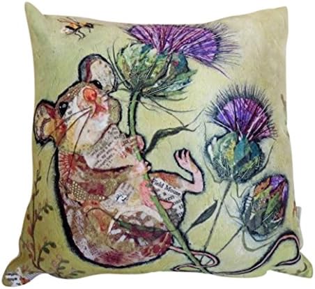 Dawn Maciocia First To The Top' Cute Wee Mouse & Thistle Soft Cushion