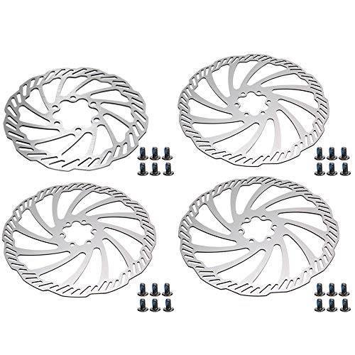 heiyun 120mm 140mm 160mm 180mm 203mm CNC Bicycle Parts Road MTB Rotors Stainless Steel Bike Brake Rotor Bicycle Brakes Bike Disc Brake Brake Discs(120mm)