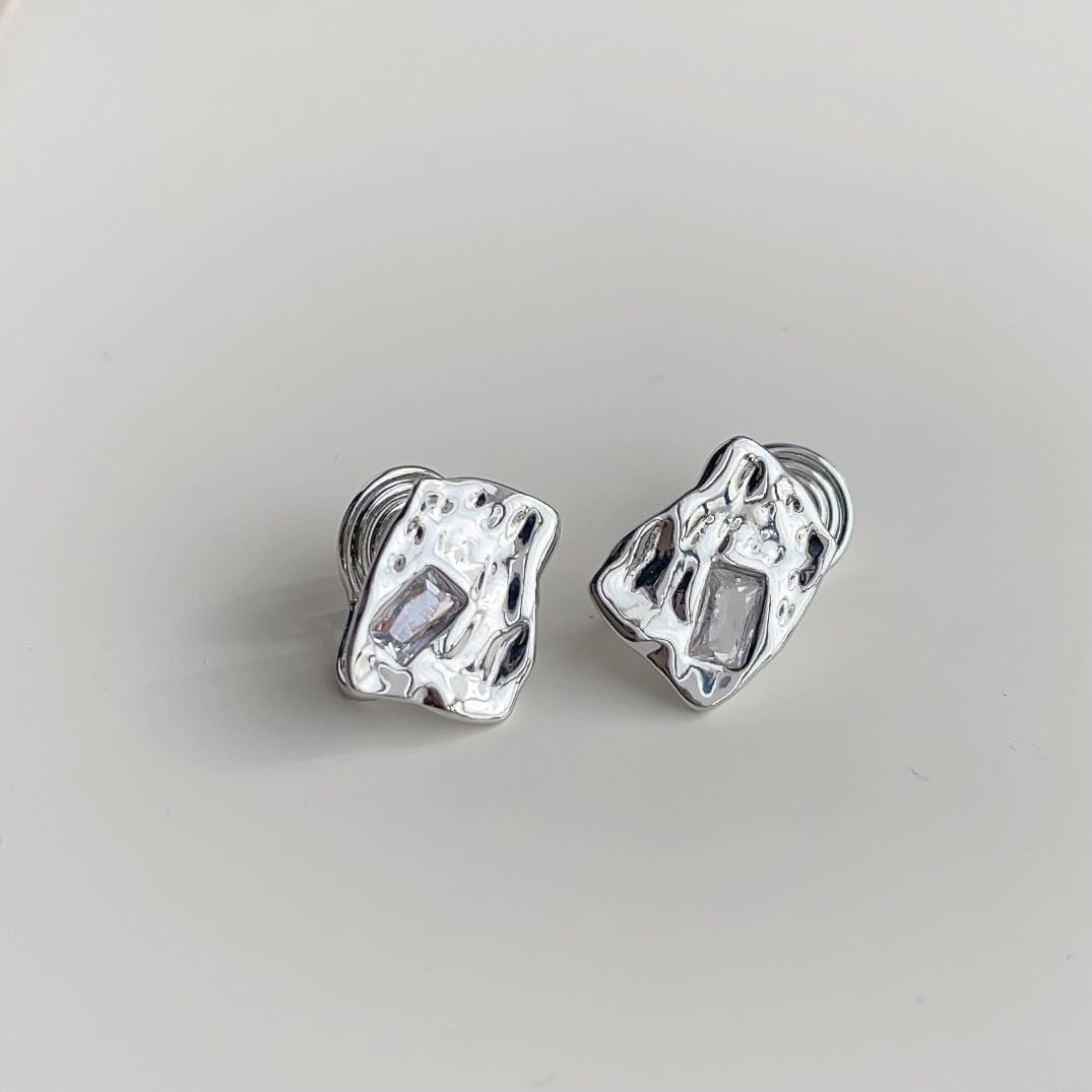 LIGHT RAIN Clip-On Earrings, All-Day Wear Gold & Silver Plated Stud, Hoop, Dangle Design Jewelry for Non-Pierced Ears - Image 3