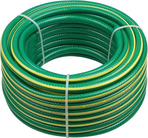 Meister Schlauch Kreuzgewebe 12 7 mm (1/2 Zoll) - 40 m Länge - Zur Bewässerung kleiner Flächen - Trittfest und Abriebfest - UV-beständig Gartenschlauch aus Erst-PVC Wasserschlauch 9930270