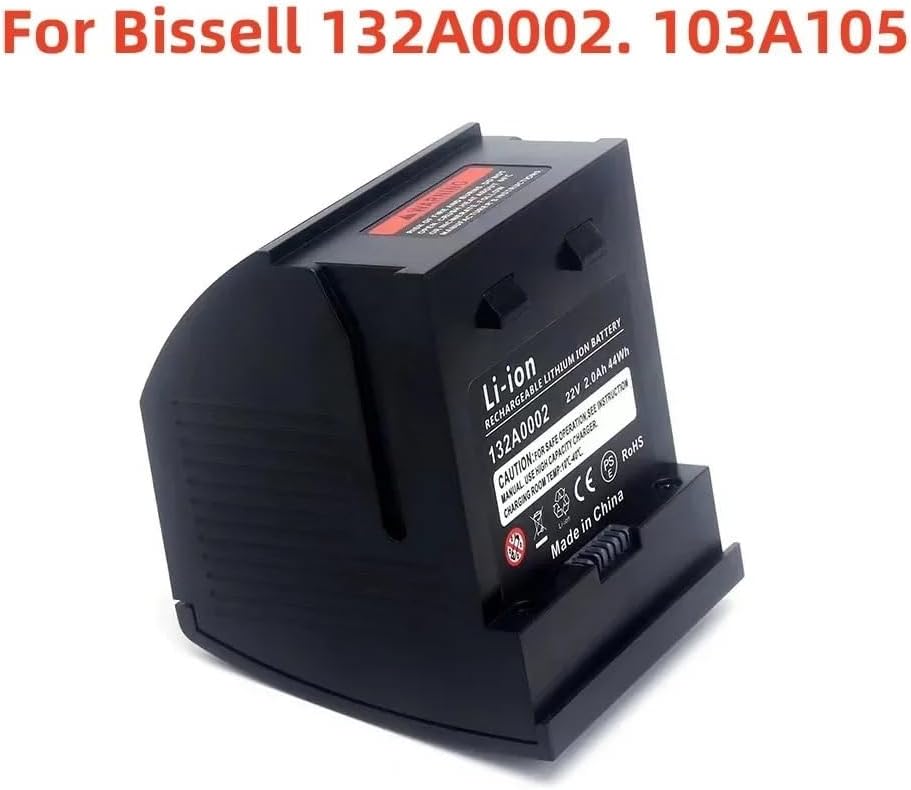 Replacement 22V Li-Ion Battery Compatible with Bissell 132A0002/103A105/AR27/AR29/AR30/AR31 Vacuum Cleaner Parts(2000mAh)