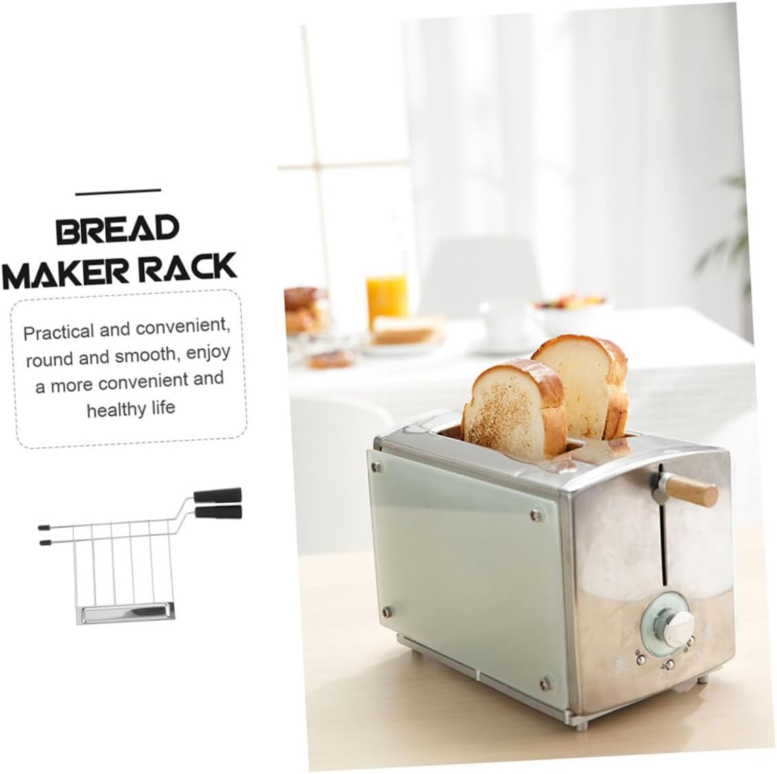 Toaster Lid Protective Cover Stainless Steel Silicone