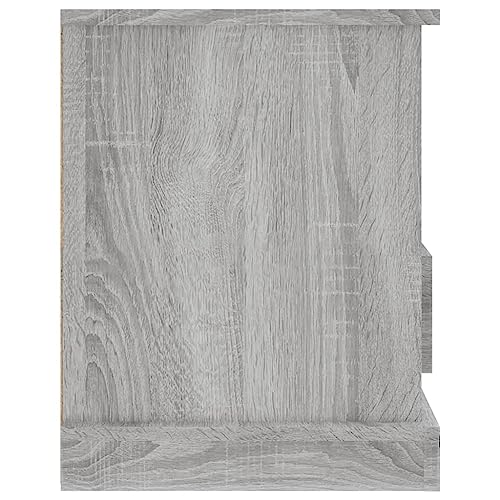 Meuble TV compact gris Sonoma pour optimiser le rangement des petits salons - 8