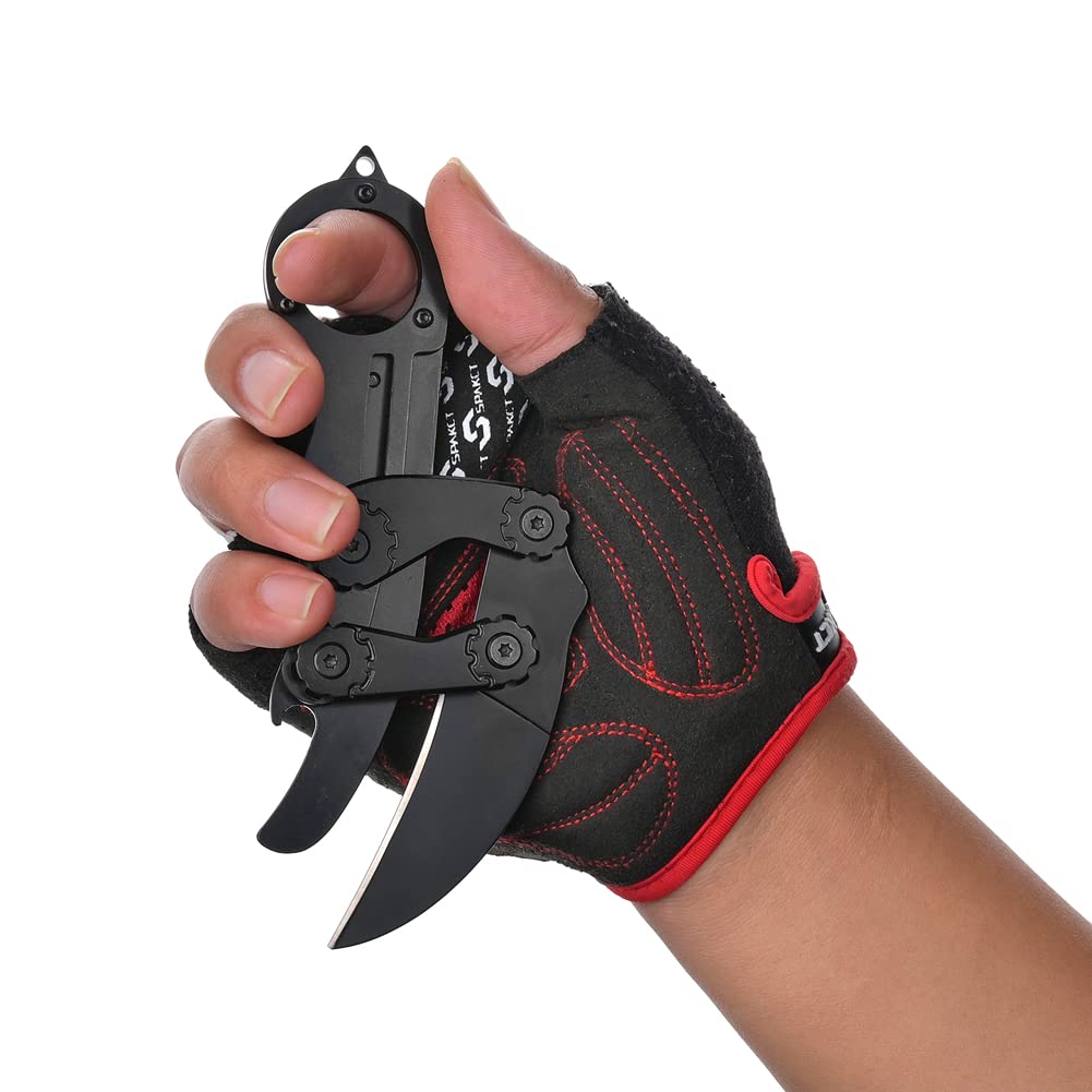 Multifunktionales Tragbares Klappmesser Jagdmesser Survival Outdoor Hochwertiges Scharfes Edelstahl Morphing Einziehbar für Camping Wandern Angeln (Mit Flaschenöffner und Glasbrecher)