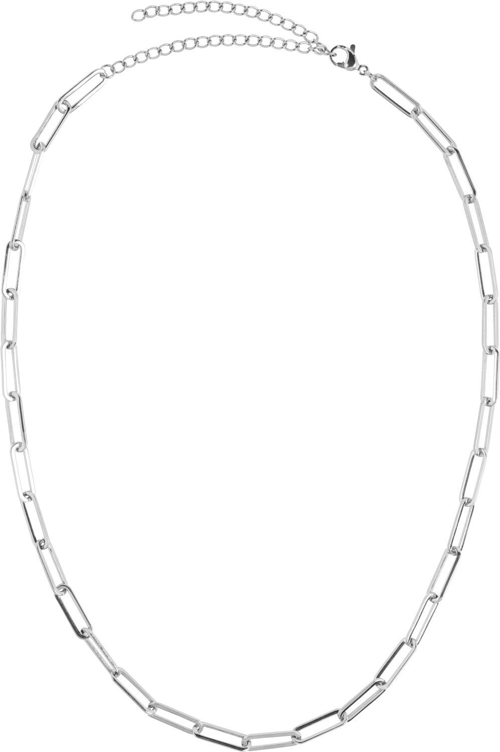 styleBREAKER Cadena de Acero Inoxidable para Damas sin Colgante con Cadena de eslabones ásperos, Collar, Gargantilla, Joyas 05030064