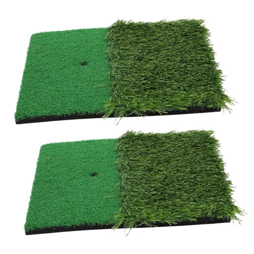 TOYZFRIENDY 2個 ゴルフ 用品 スイング マット ゴルフ 練習 マット 屋外 屋内 練習 交換可能 ヒット