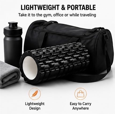 Image of Foam Roller for Muscle Massage, Exercise, Yoga, Gym & Home Workout - High Density Fitness Roller for Back, Legs & Body