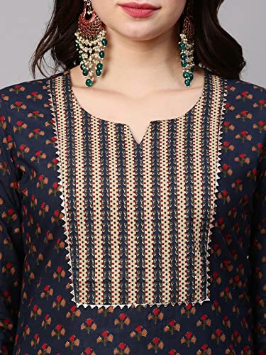 Image of ANNI DESIGNER Women's Cotton Kurta with Pant