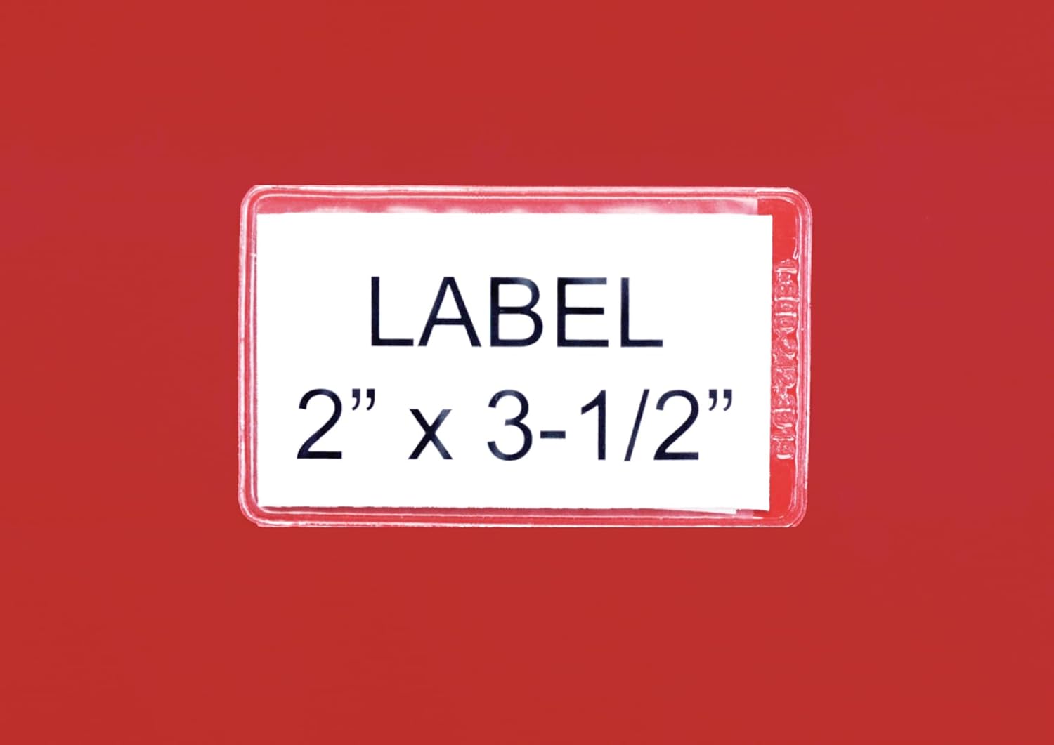 FSE 373-AL-23 Label, Adhesive, 2" x 3-1/2", Clear, Pack of 24