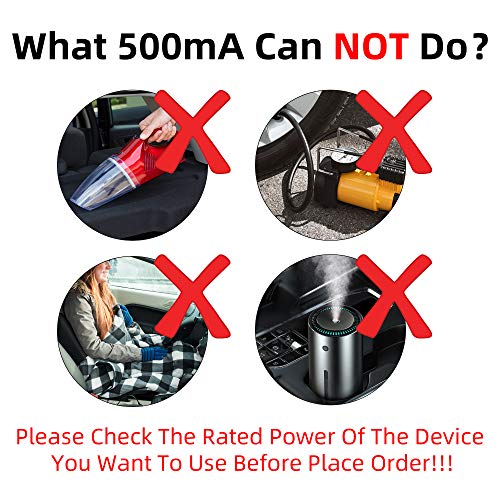 Isaddle Universal Ac To Dc Car Cigarette Lighter Socket Adapter Converter Vehicle Power Inverters Vehicle Amplifier Power Car Refrigerator (Us Plug, Output: Dc 12V 500Ma) 110V Ac To 12V Dc #TOP3