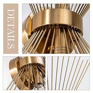 Viluxy mid century wall sconces antique brass brush paint finish bedside wall sconce lighting fixture with starburst shade for bedroom hallway entryway passway bathroom vanity 2 pack  urban country home decor