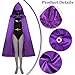 Adult Halloween Costumes Women Purple Hooded Cape with Wig Bodysuit Belt Gemstone Anime Cosplay Party Outfit AJ002S
