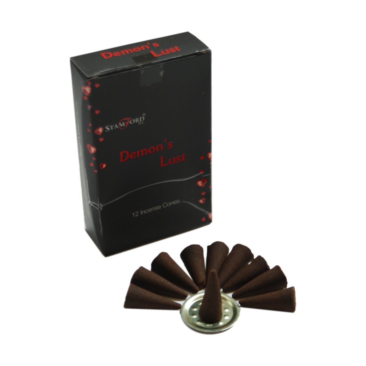 Stamford Black Incense Cones Demons Lust - 12 Packs x 15 Cones