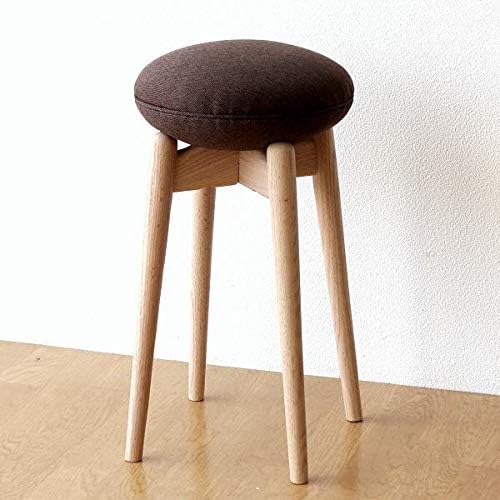 Amazon スツール 木製 おしゃれ 丸椅子 北欧 可愛い ナチュラル クッション 天然木 無垢 コンパクト スリム ウッドスツール マカロンb Map0501 スツール オンライン通販