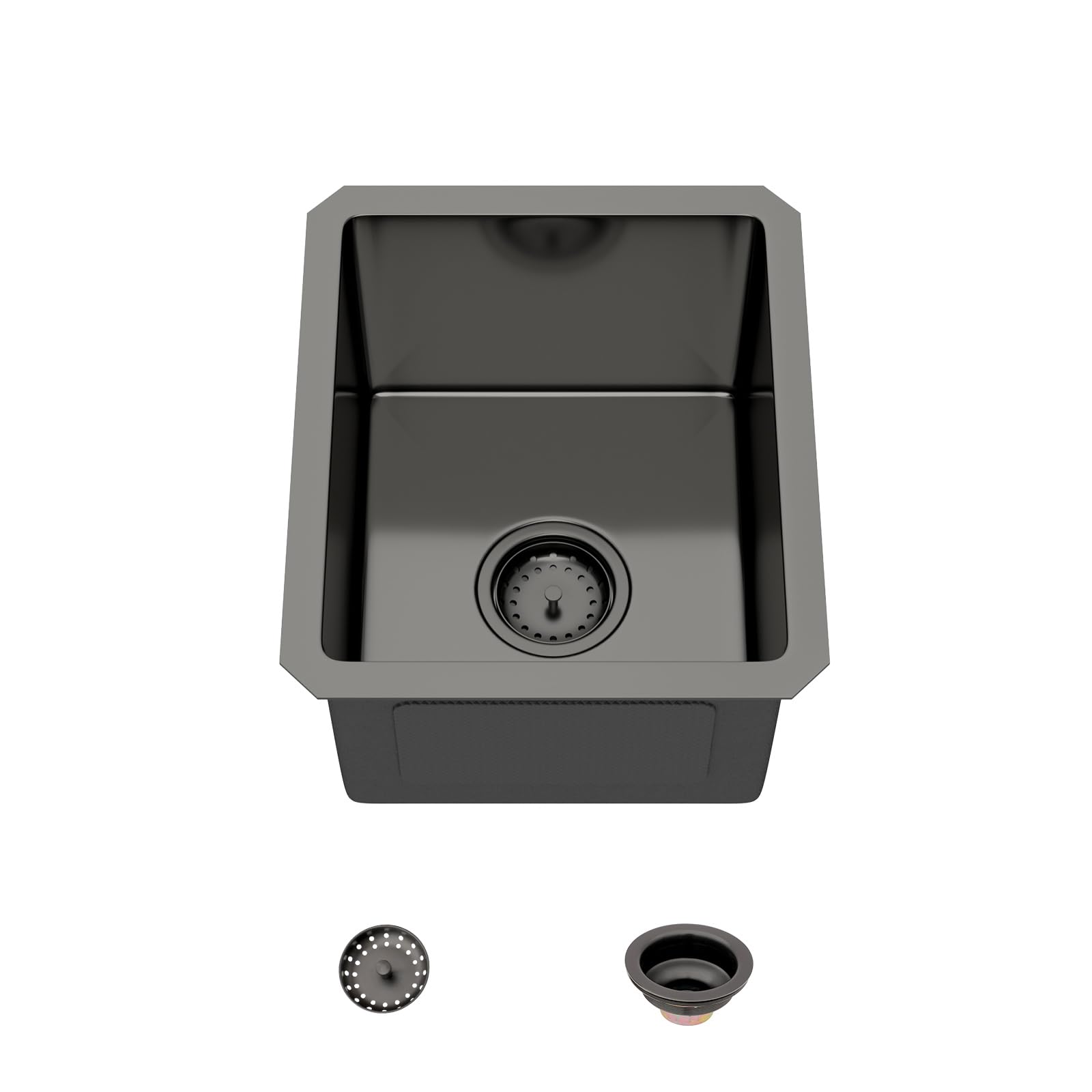 Évier de cuisine compact contre le manque de place : Mocoloo noir 33 cm