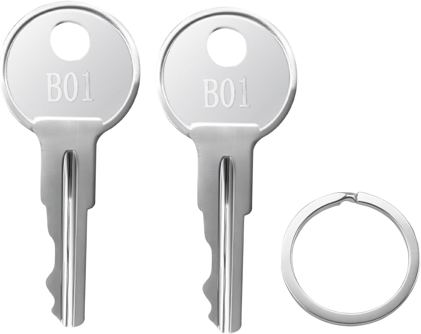 B01 Keys(2 pcs) for Husky Tool Box & Hudson Dewalt Home Depot Toolboxes, Tool Box Replacement Keys Pre-Cut to Code B01