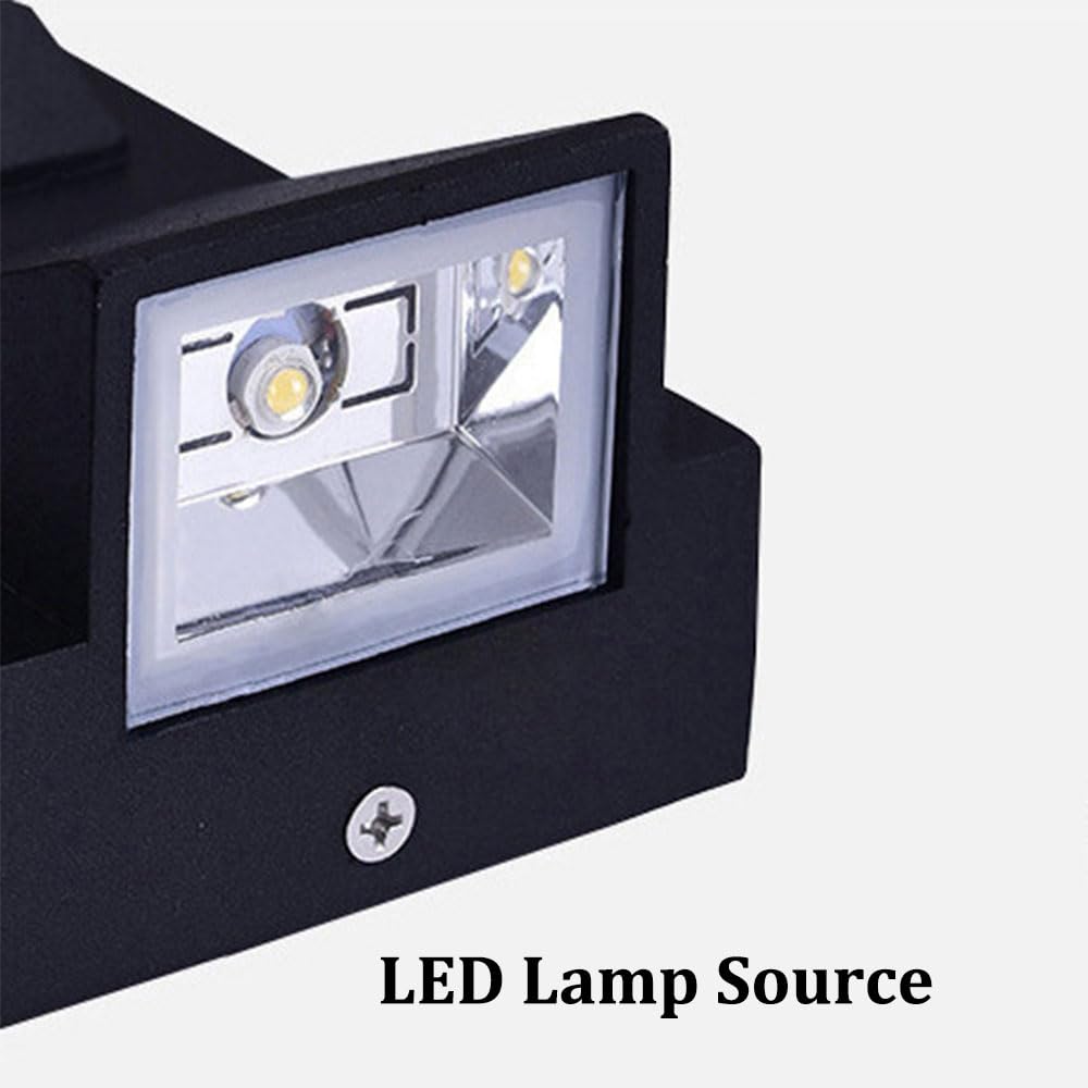 Applique Murale d'extérieur Classique à LED, Lampe Murale créative Noire, éclairage Mural extérieur étanche IP65, Appliques extérieures Haute luminosité, Pratique pour Porche et terrasse