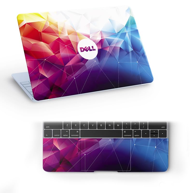 Image of Galaxsia Pattern D8 Vinyl Skin /Sticker /Cover /Decal Compatible for Any Dell Laptop of Size 15.6 Inches Or Notebook
