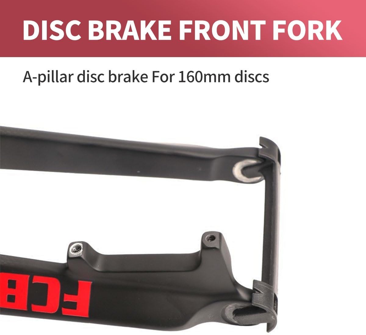 26 27.5 29Inch Mountain Bike Rigid Fork 1-1/8'' Straight/Tapered Tube Bikes Hard Front Fork Carbon Fiber Disc Brake Forks QR 9x100mm Hard Forks