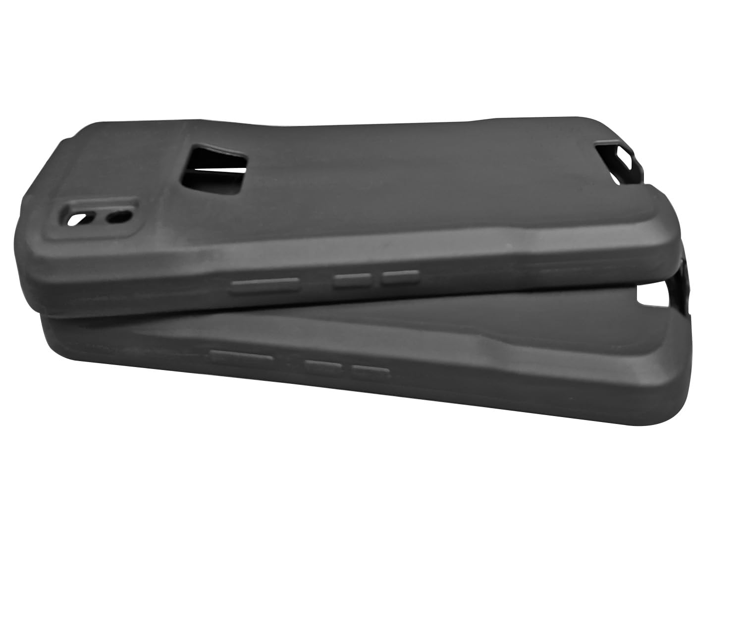 Protective Case for Zebra TC22 TC27 Scanner, Black TPU Rubber, Fall-Resistant, 3 Pack — view 4