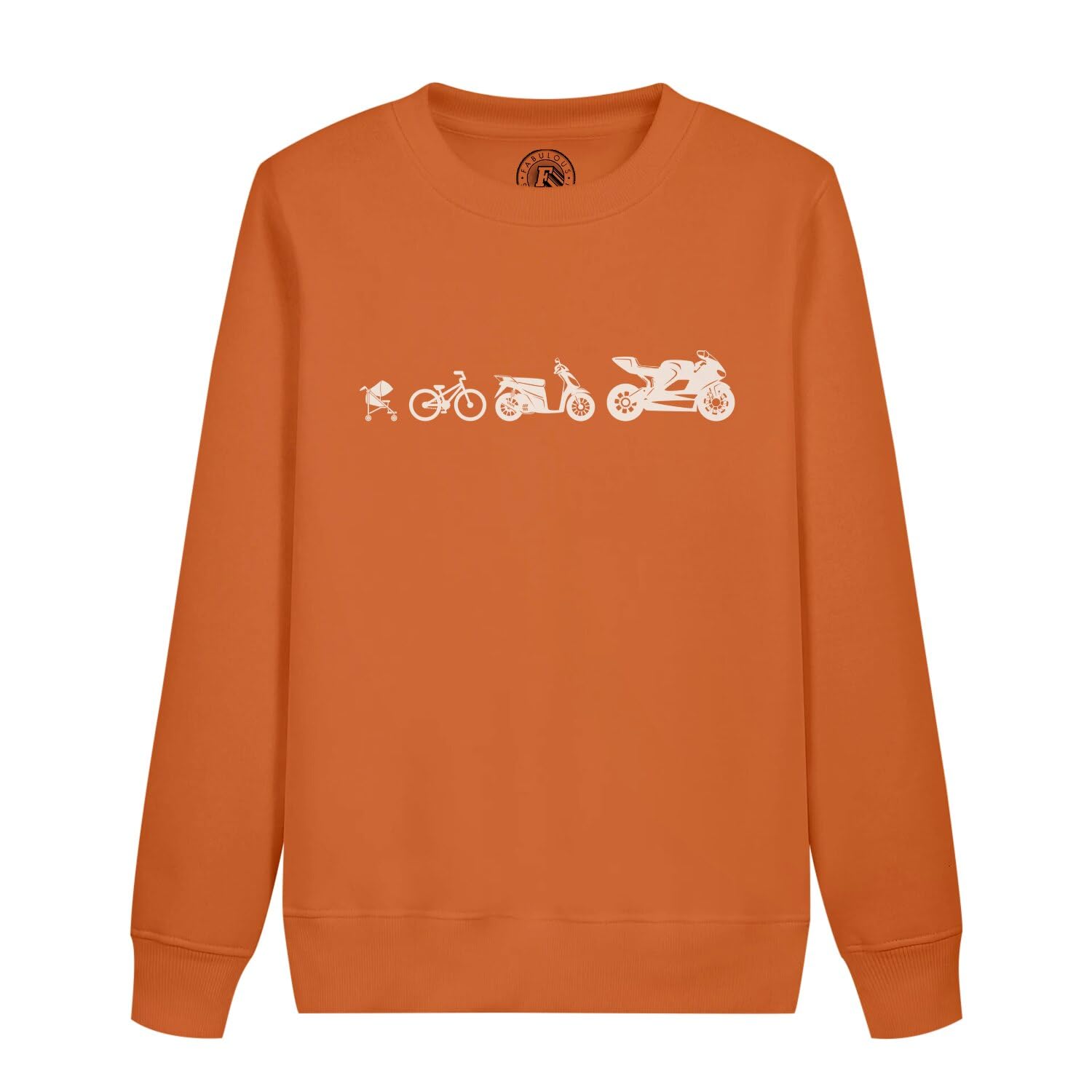 Sweatshirt enfant moto grosses cylindrées résistant et doux