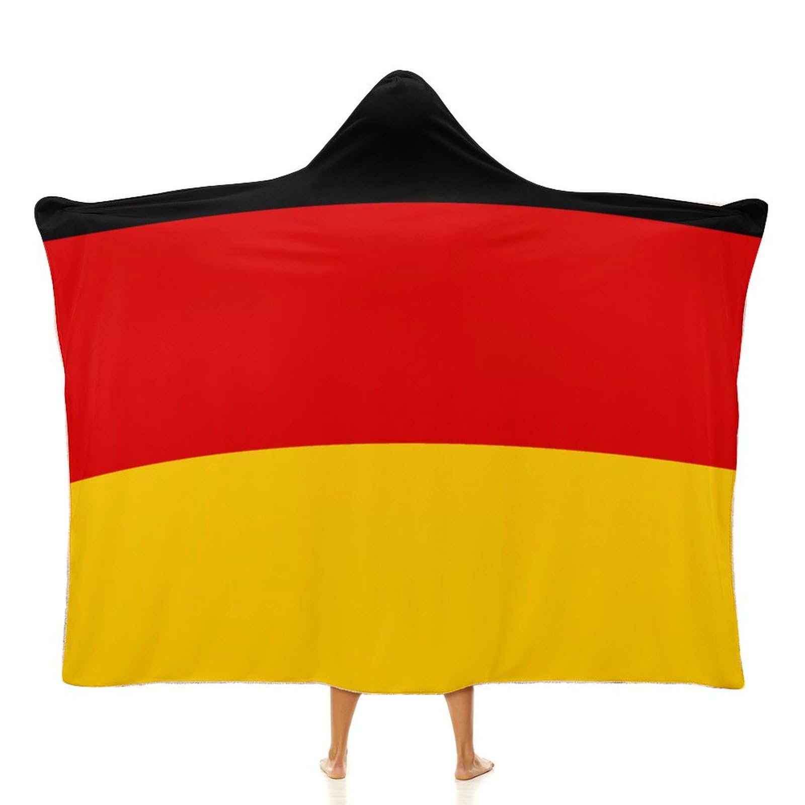 Couverture à capuche Allemagne 152x203 cm pour adulte et enfant