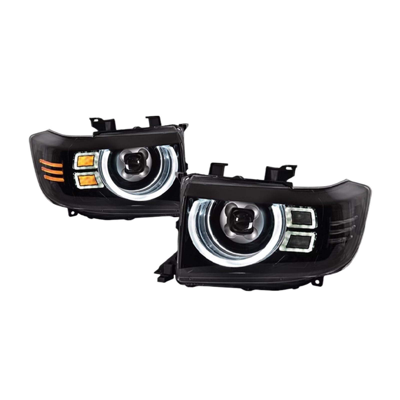Car Lights Compatible For Toyota Compatible For Land Cruiser Headlights LC70-LC79 Headlamp 2007-2020 LED Projector Head Lamps Turn Signal