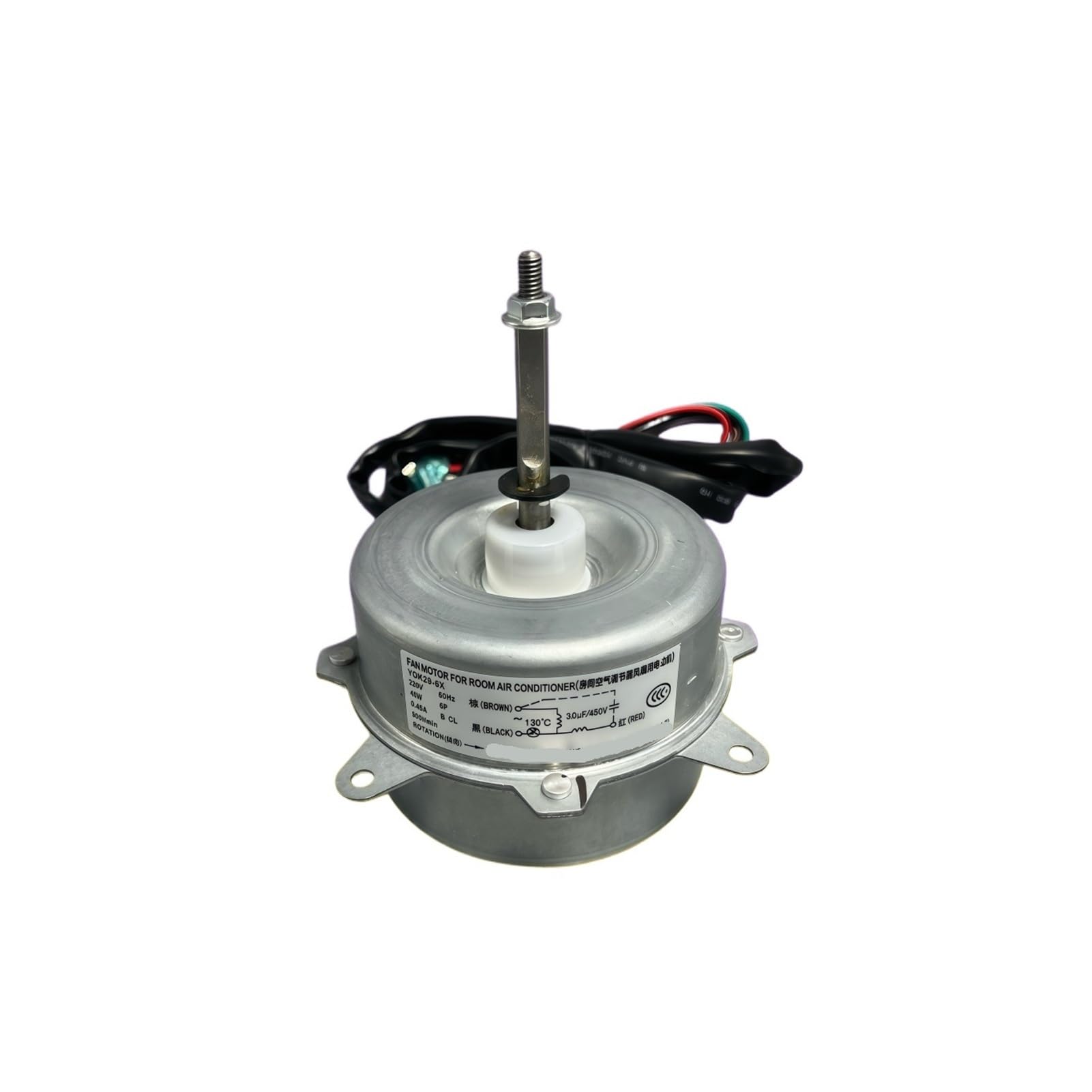 Moteur de ventilateur extérieur for climatiseur Changhong, 1 pièce, YDK-030E6I13D-02 30W 220V, 6 pôles, remplacement PSC