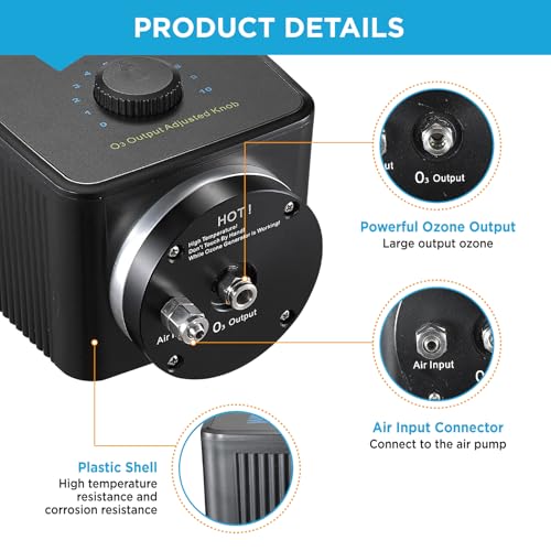 Image of Ozonizer Suitable for 8000~13000 Gallon Freshwater and Saltwater, Aquarium Fish Pond, Can Work with ORP Controller(ET3000A)