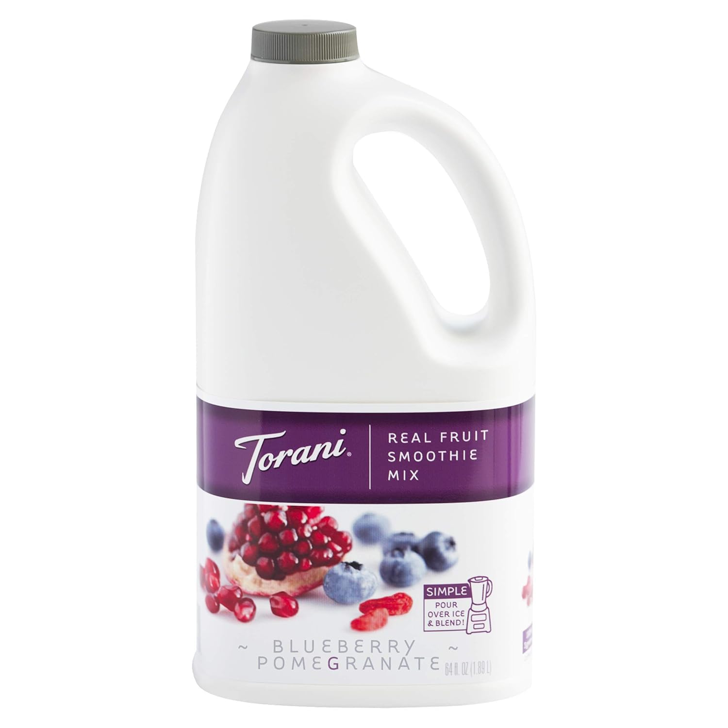 Torani Real Fruit Smoothie Mix, Blueberry Pomegranate, 64 Ounce