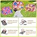 Giant 3-in-1 Bean Bag Toss Game for Kids, Toddler Outdoor Toy Tic Tac Toe Game,Dartboard with Sticky Ball, Cornholes Party Carnival Combo Set for Backyard Beach Lawn, Birthday Gift for Boys Girls