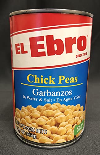 El Ebro Chick Peas (Garbanzos), 15.5 oz Can, Premium Cooked Garbanzo Beans (Pack of 4) image 4
