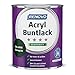 Produktbild Acryl-Buntlack 2-in-1 750 ml RAL 6005 Moosgrün seidenmatt Renovo