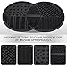 Norate Makeup Brush Cleaner, Cleaner Mat, Make Up Cleanser, Silicone Cleaning for Brushes & tools, Stocking Stuffers Women, Black, 1.0 Count, 1Pack