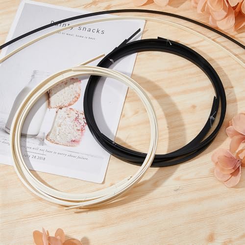 SUPERFINDINGS 10Pcs 2Colors 1650x6x1.5mm Plastic Guitar Binding Purfling Strip Guitar Bindings Decorative Guitar Elastic Binding Trim for Acoustic Classical Guitar Binding Edge Trim - Image 4