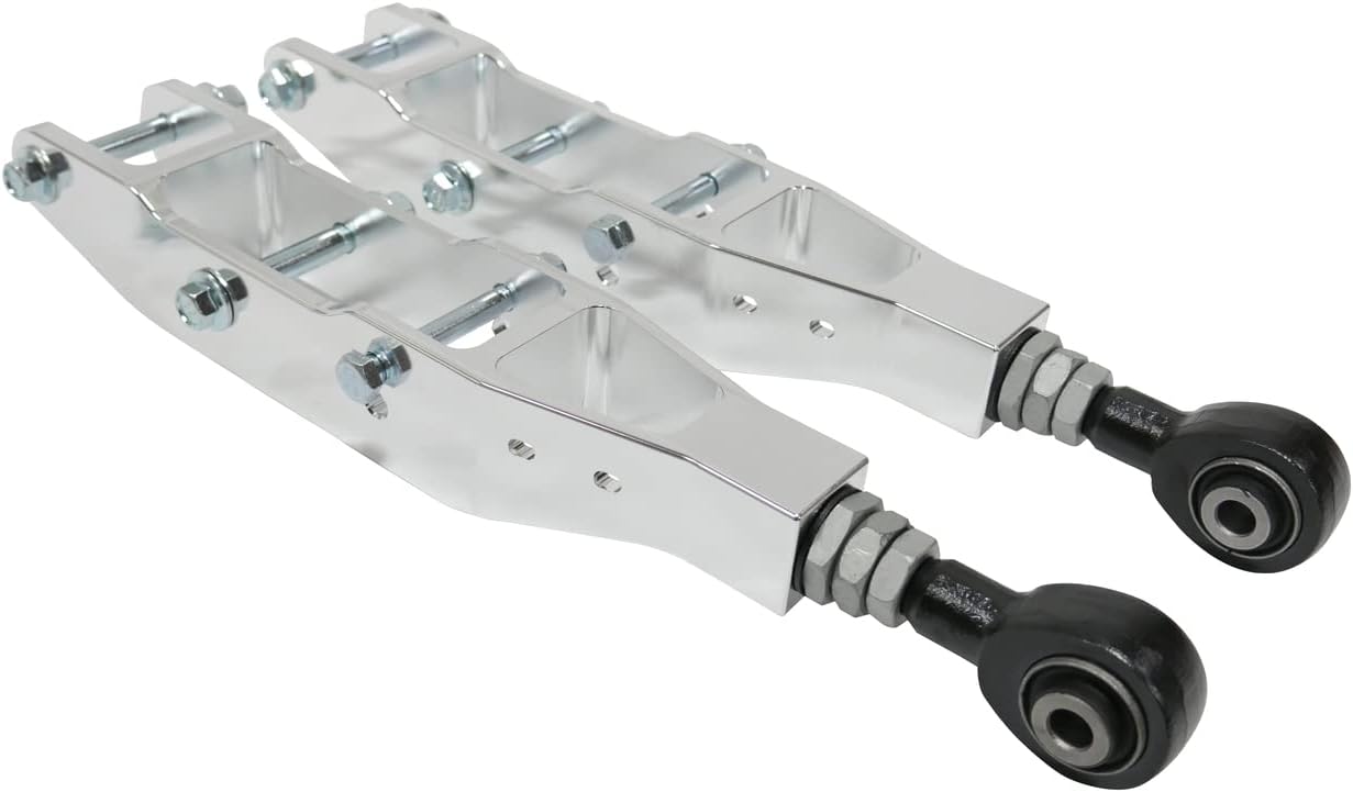 TruHart Adjustable Rear Lower Control Arms POLISHED Compatible For 2012+ BRZ/FRS 2015-2020 WRX/STI