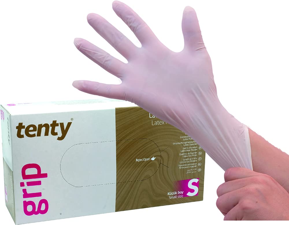 Guanti In Lattice Con Polvere Bianche Taglia S 300 g
