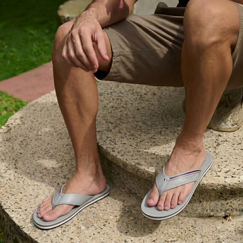 Image of U.S. Polo Assn.| NESTA LT. GREY| Stylish slider Flipflops for Man