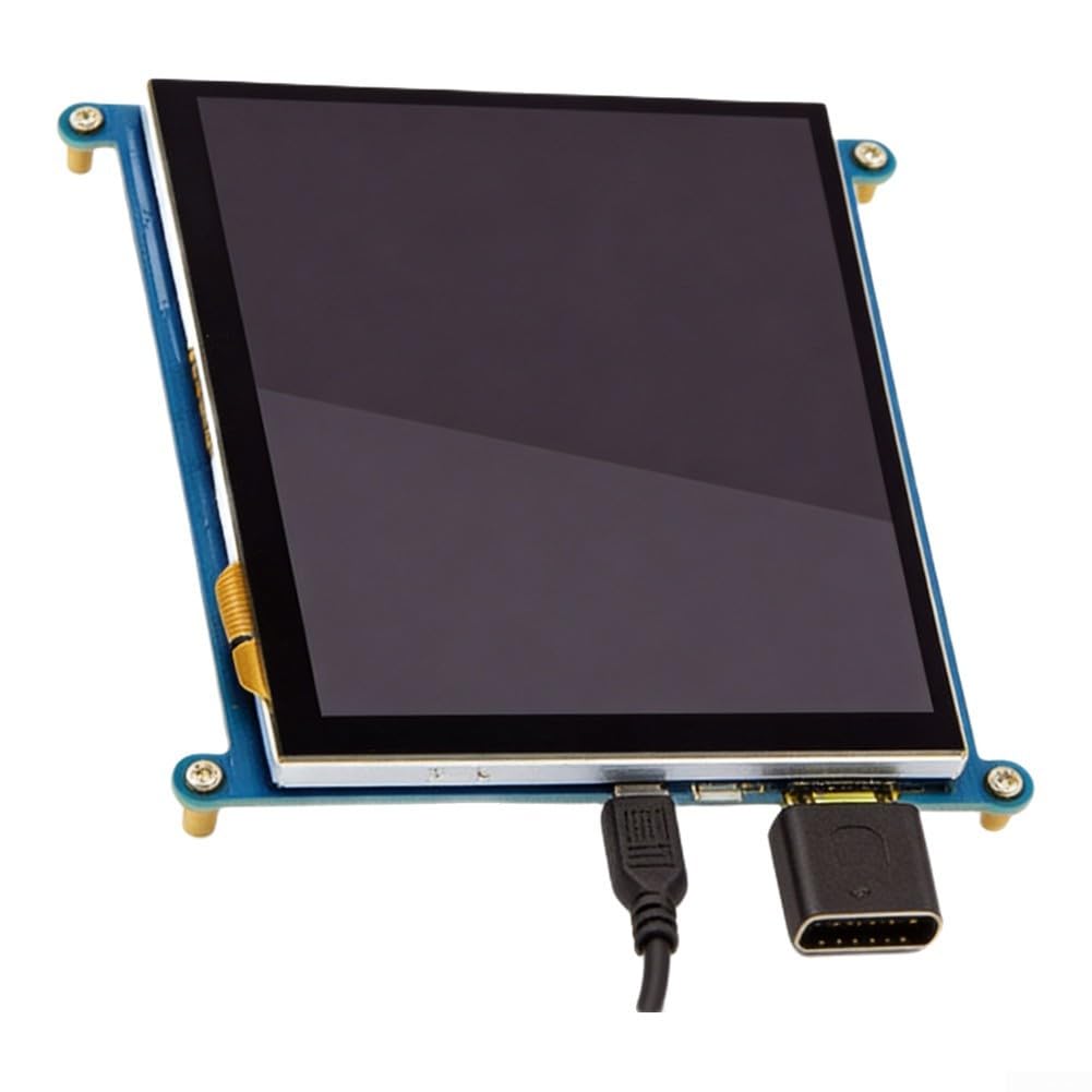 Display touch screen LCD da 7 pollici, 1024 x 600, con capacitivo a 5 punti | Per Raspberry Pi 3B/4B, ingresso, retroilluminazione separata, & Play per Raspbian Ubuntu per Windows, nero
