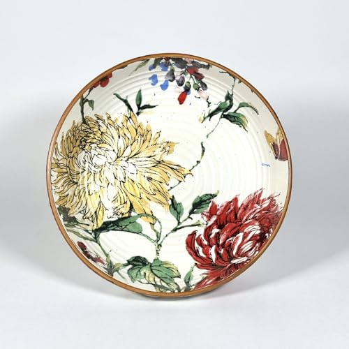 Image of SNS Guldaudi Canvas Ceramic Serving Bowl | Premium Salad & Snacks Bowl | Semi-Matt Floral Dinnerware for Oats Pasta Fruits & Desserts | Tableware for Gifting (Kitchenware Bowl, 1 Piece)