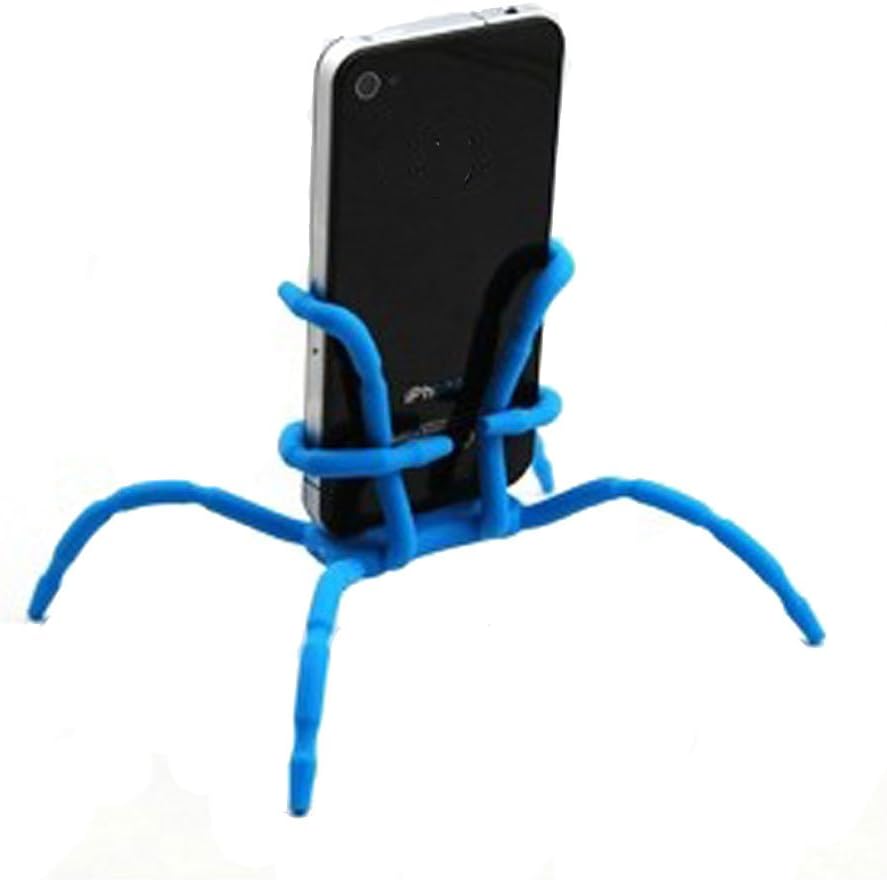Flexible Spider Portable Stand / Car Mount Holder Universal Phone Car Holder Mount and Stand For iPhone 5S, 5C, 5, 4S, 4, Samsung Galaxy S4, S3, S2 and Andriod Phones 007 (Blue)