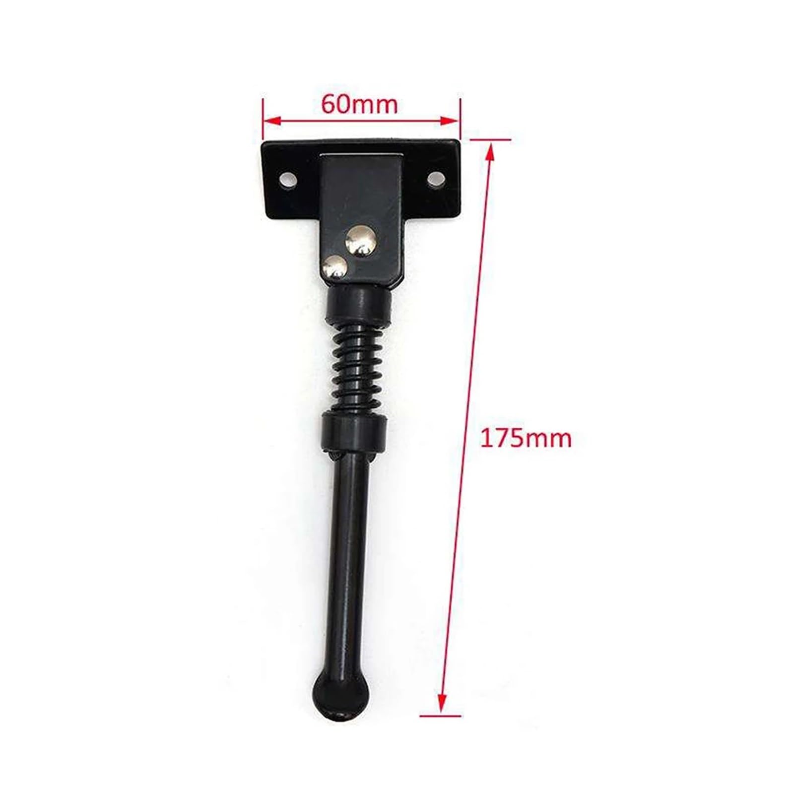 Support de Pied en Acier Noir for Trottinette électrique Ku-Goo M4/M4 Pro, pièces de Rechange for béquille de Skateboard et Pieds latéraux de stationnement