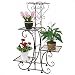Moutik Metal Garden Stands Outdoor Holder Tiered Display 4 Tier Plants Patio Flower Holder Decor Pots Plant Stand, Bronze
